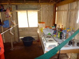 My kitchen in the Tsimane' village of Cosincho, Bolivia